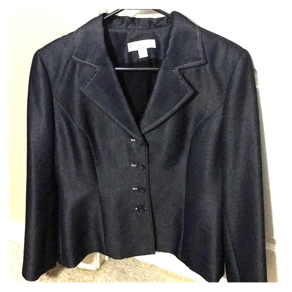 Navy Blue Blazer by Lena Gabrielle/New York